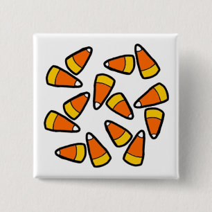 Süßigkeits-Mais-Halloween-Knopf Button