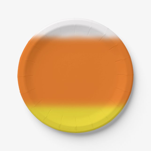 Süßigkeits-Mais Ombre Pappteller (Vorderseite)