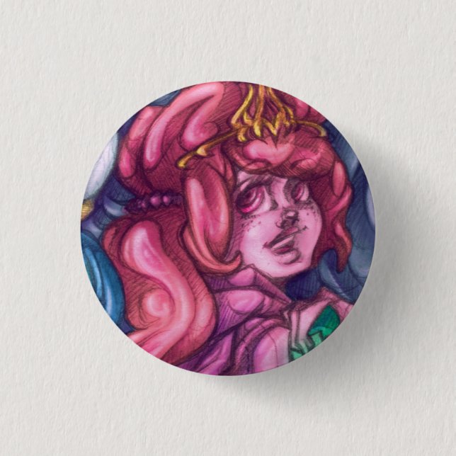 Süßigkeits-Prinzessin Pin Button (Vorderseite)