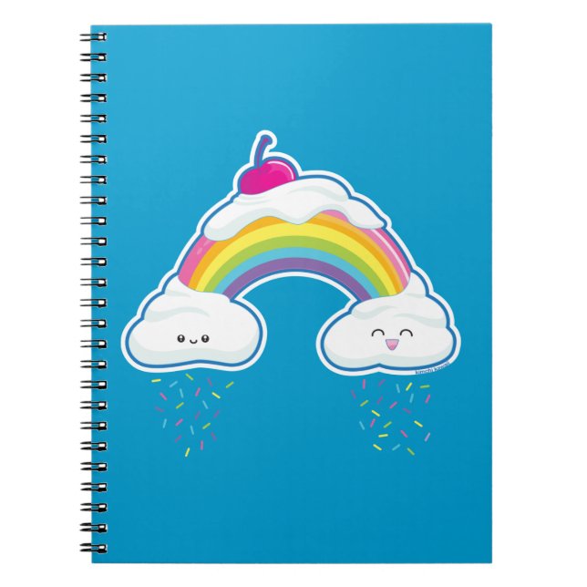 Süßigkeits-Regenbogen Notizblock (Vorderseite)