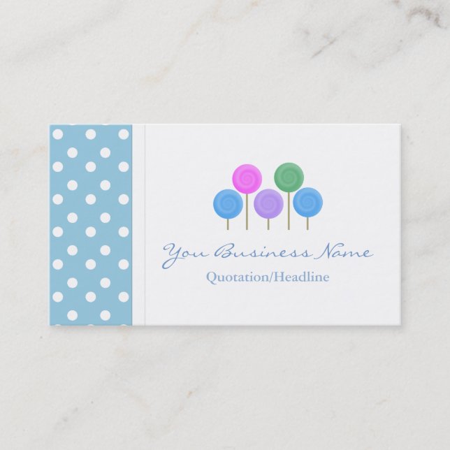 Süßigkeits-Visitenkarte Visitenkarte (Vorderseite)