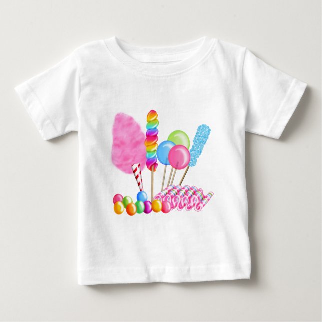 Süßigkeits-Zirkus Baby T-shirt (Vorderseite)