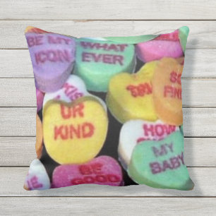Süßigkeitsherzen des Valentinsgrußes Kissen