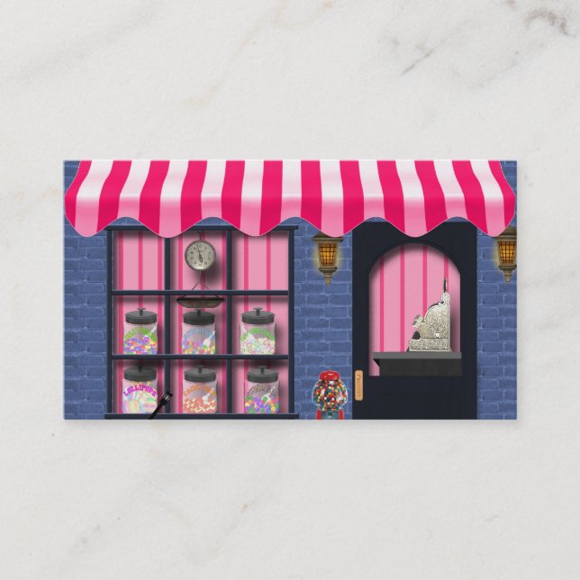Süßigkeitshoppe-Spaß-Visitenkarten Visitenkarte (Vorderseite)