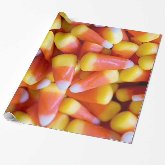"Süßigkeitsmais" Halloween-PACKPAPIER Geschenkpapier (Ungerollt)