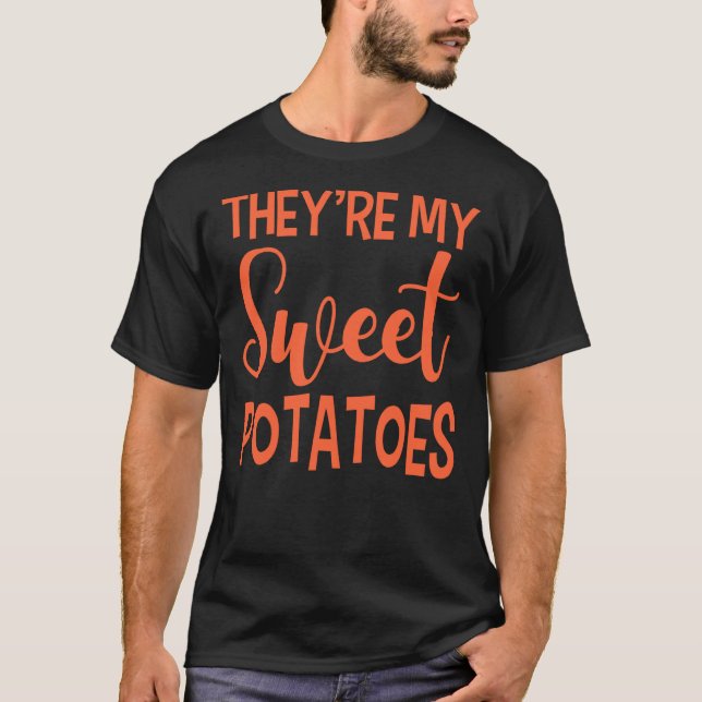 Süßkartoffel Camote Root Gemüsepflanze Vegane Vege T-Shirt (Vorderseite)