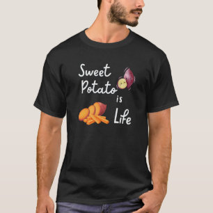 Süßkartoffel Ist Lebensmittelspruch Yam Vegan T-Shirt