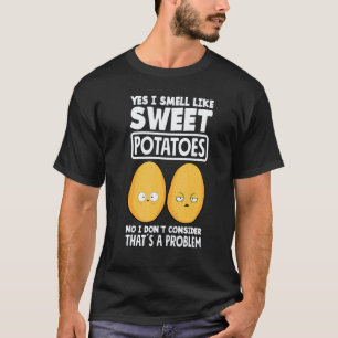 Süßkartoffel Lustiger Veganer Kartoffel T-Shirt