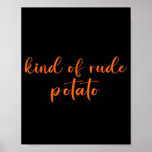 Süßkartoffeln Etwas Unhöfliche Kartoffel Thanksgiv Poster