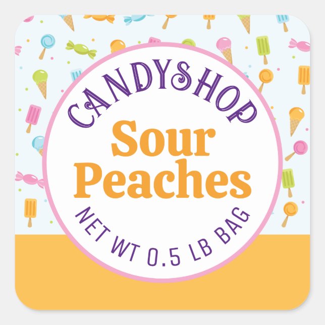 Süßkartoffeln Ice Cream Orange Aufkleber (Vorderseite)