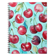 Süßkirschen bunt Aquarellkirsche Kunst