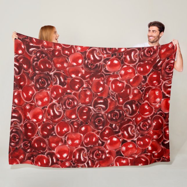 Süßkirschen Fleecedecke (Beispiel)
