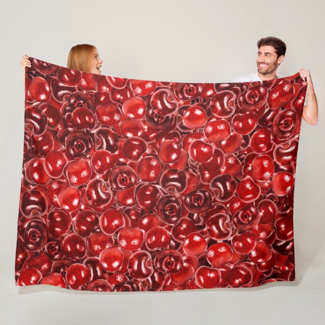 Süßkirschen Fleecedecke (Beispiel)