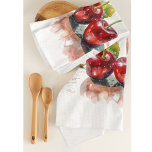 Süßkirschen in Wasserfarbe, nach Maß Geschirrtuch<br><div class="desc">Fügen Sie Ihrer Küche eine Touch von süßem Charme mit diesen Sweetheart Cherries in Watercolor Kitchen Handtuch. Dieses herrliche Handtuch zeigt eine wunderschöne Aquarellbilder von zwei Kirschen, die Ihnen ein Gefühl von romantischer Schönheit beim Kochen und Reinigen bringen. Man kann es mit einem kreativen Satz wie dem Sweet Koch personalisieren,...</div>