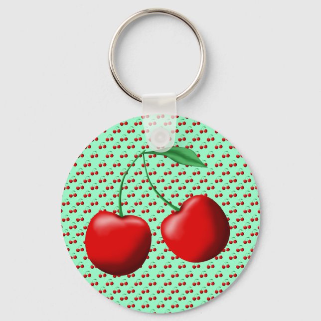 Süßkirschen Schlüsselanhänger (Vorderseite)
