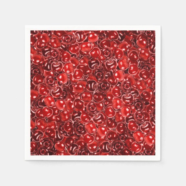 Süßkirschen Serviette (Vorderseite)