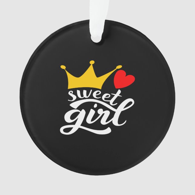 Süßmädchen Ornament (Vorderseite)