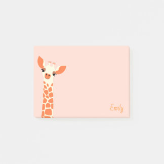 Süßorange Giraffe Post-it Klebezettel