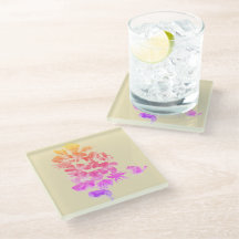 Süßrosa und violette Blumen