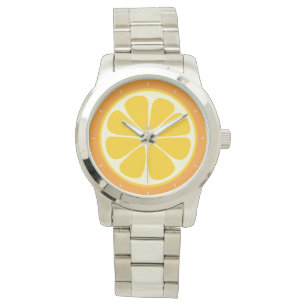 Süßsaft Orange Tropical Citrus Frucht Slice Armbanduhr