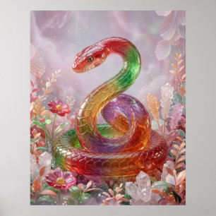 Süßschlangen Kristallspirale Poster