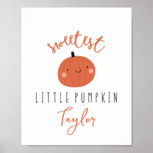 Süßster Kürbiskuchen Individuelle Name Poster