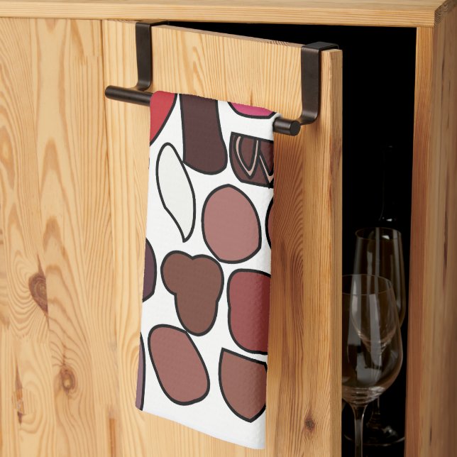 Süßwaren mit Schokolade Geschirrtuch (Drittel gefaltet)