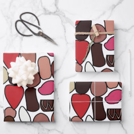 Süßwaren Schokolade Geburtstag Geschenkpapier Set