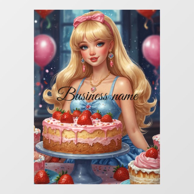 Süßwarenfenster Fensteraufkleber (Blatt)