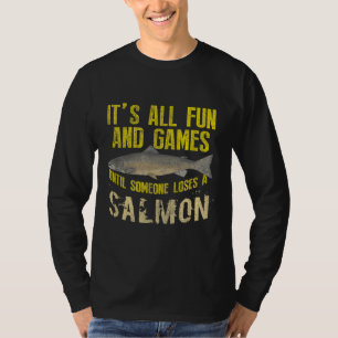 Süßwasser Salzwasser Fisch Anglersticker T-Shirt