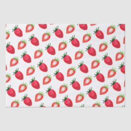Süßwasserfarben Erdbeeren Seidenpapier