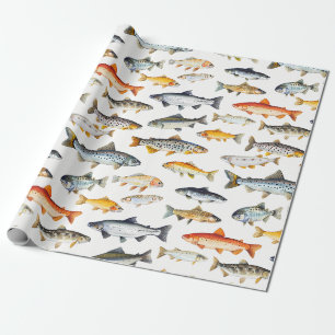 Süßwasserfisch Geschenkpapier