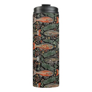 Süßwasserfisch, Stilvolles Design, Forelle, Fische Thermosbecher