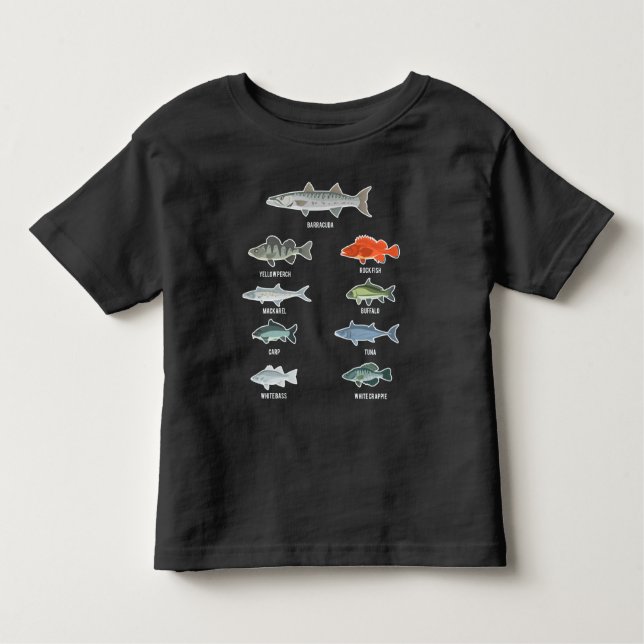 Süßwasserfische Fischarten Fisherman Kleinkind T-shirt (Vorderseite)