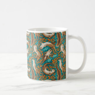 Süßwasserschwimmbecken in Aquamarin und Orange Kaffeetasse