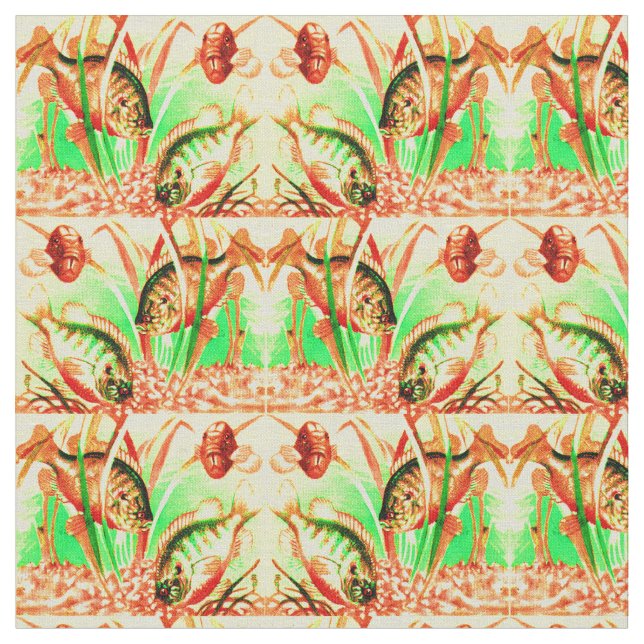 Süßwassersonnenfisch Stoff (Nahaufnahme)