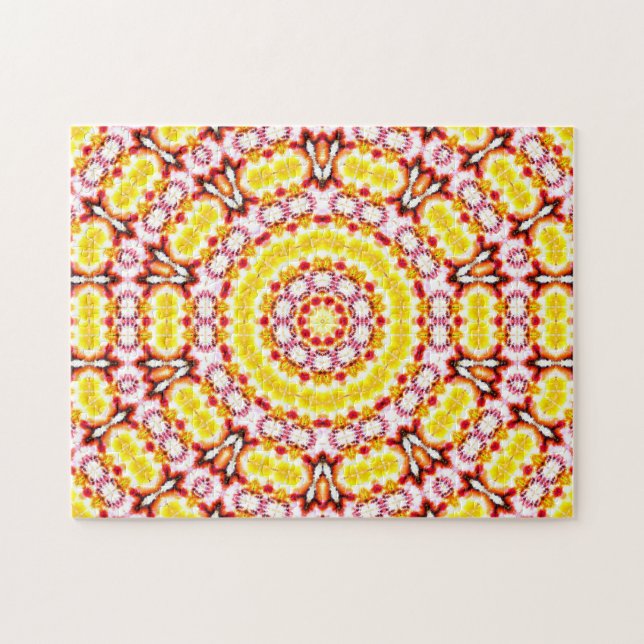 Süßwatte-Mandala-Puzzle (Horizontal)