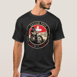 Susten Pass | Schweiz | Motorrad T-Shirt<br><div class="desc">Susten Pass in einem Vintagen,  bedrückten Stil-Emblem gemacht. Es ist ein berühmter Hochgebirgspass,  der in der Schweiz gefunden wurde.</div>
