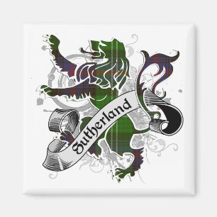 Sutherlandtartan-Löwe Magnet