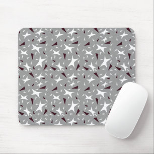 Sutil Geometry: Stars & Triangles – Grau Mousepad