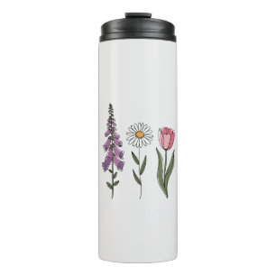 Sutiler Anti-Trump - Foxglove Daisy Tulip III Thermosbecher