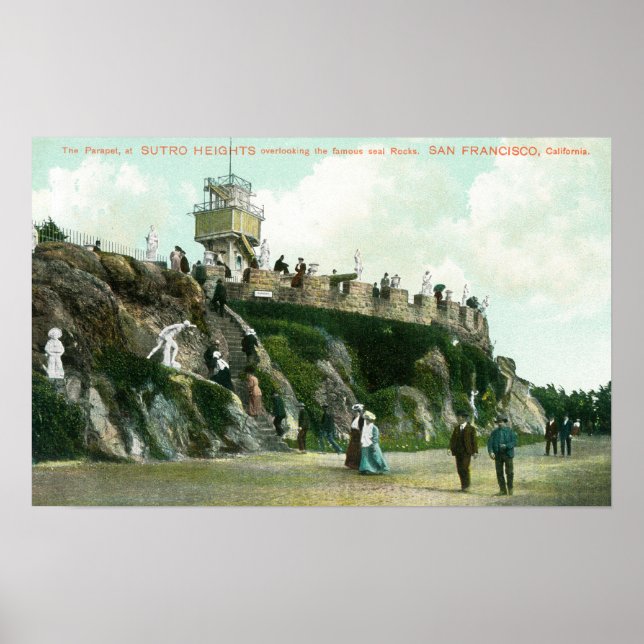 Sutro Heights Parapet Poster (Vorne)