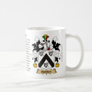 Sutter, der Ursprung, die Bedeutung und das Wappen Kaffeetasse