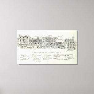 Sutter Nordseite Montgomery und Kearny Leinwanddruck