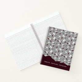 Suttil Geometrie: Sterne & Dreiecke – Grau Notizbuch