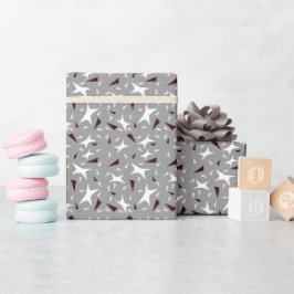 Suttil Geometry: Sterne & Dreiecke – Grau Geschenkpapier