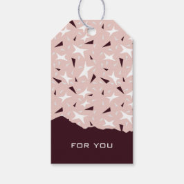 Suttil Geometry: Sterne & Dreiecke – Pink Geschenkanhänger