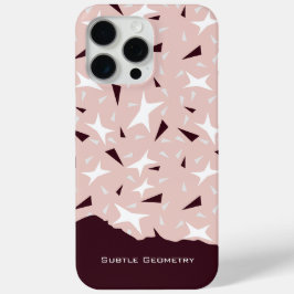 Suttil Geometry: Sterne & Dreiecke – Rosa Case-Mate iPhone Hülle