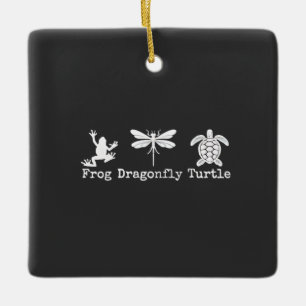 Suttiler Anti-Trump-FDT-Anti-Maga-Frosch-Schildkrö Keramikornament