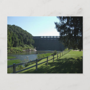Sutton Dam am Elk River, Sutton, West Virgina Postkarte